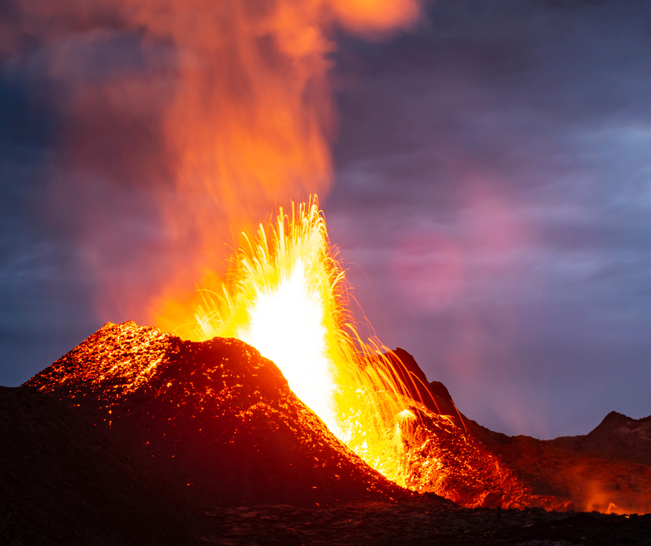 Picture of a volcano